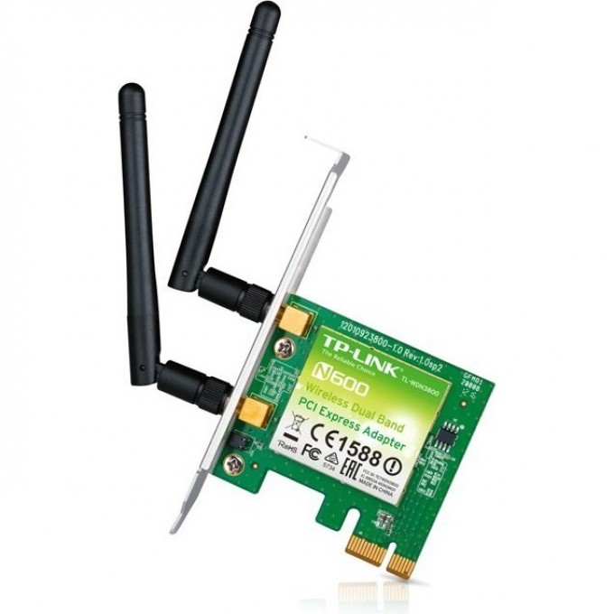 Адаптер TP-LINK N600 PCI Express TL-WDN3800 Адаптер TP-LINK N600 PCI Express TL-WDN3800