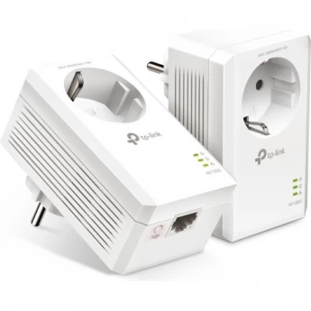 Комплект адаптеров TP-LINK AV1000 TL-PA7017P KIT со встроенной розеткой