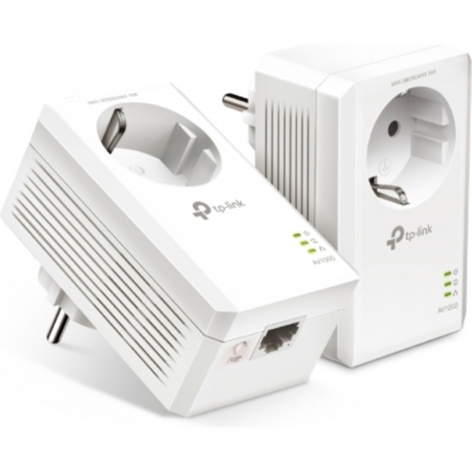 Комплект адаптеров TP-LINK POWERLINE AV1000 со встроенной розеткой TL-PA7020P KIT Комплект адаптеров TP-LINK POWERLINE AV1000 со встроенной розеткой TL-PA7020P KIT