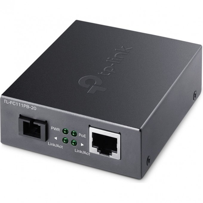 Медиаконвертер TP-LINK WDM 10/100 Мбит/с с 1 PoE-портом TL-FC111PB-20 Медиаконвертер TP-LINK WDM 10/100 Мбит/с с 1 PoE-портом TL-FC111PB-20