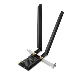 Трехдиапазонный беспроводной PCI Express-адаптер TP-LINK ARCHER TXE72E AXE5400 Wi-Fi 6E с поддержкой Bluetooth 5.3 Трехдиапазонный беспроводной PCI Express-адаптер TP-LINK ARCHER TXE72E AXE5400 Wi-Fi 6E с поддержкой Bluetooth 5.3