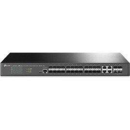 Управляемый коммутатор TP-LINK SG3428XF JETSTREAM уровня 2+ с 20 гигабитными портами SFP, 4 портами SFP+ и 4 комбинированными портами SFP/RJ45